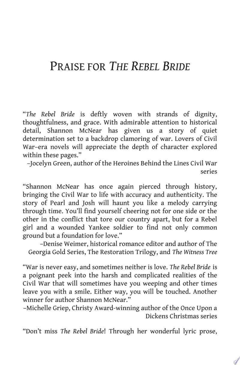 The Rebel Bride By Shannon McNear